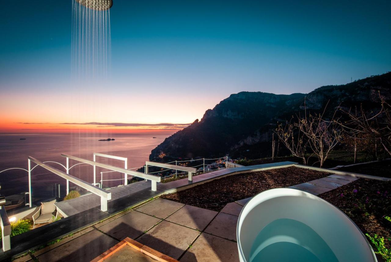 Villa La Tagliata Spectacular Jacuzzi Tub Amazing View And Private Parking Garage Positano Extérieur photo