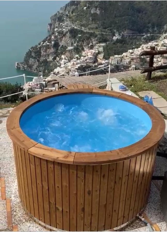 Villa La Tagliata Spectacular Jacuzzi Tub Amazing View And Private Parking Garage Positano Extérieur photo